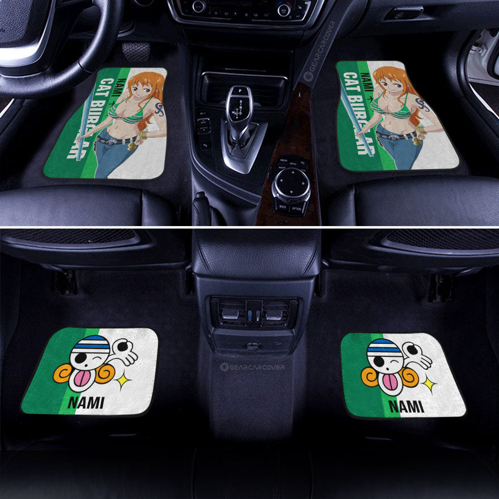 Nami Car Floor Mats Custom One Piece Car Accessories Gifts For Anime Fans