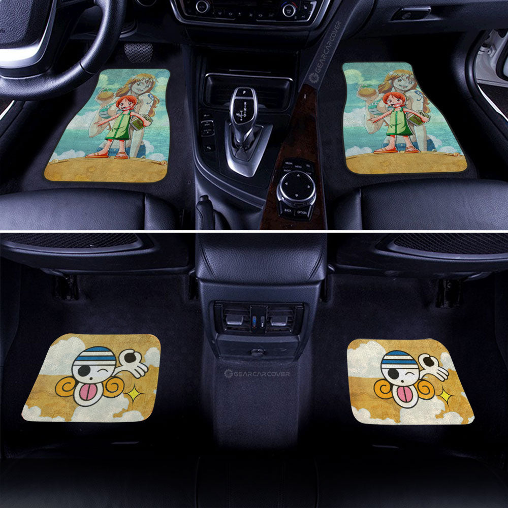 Nami Car Floor Mats Custom One Piece Map Anime Car Accessories