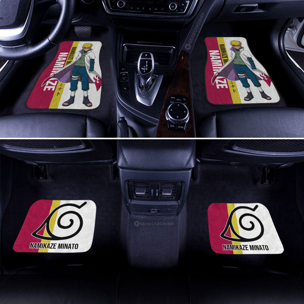 Namikaze Minato Car Floor Mats Custom Naruto Anime Car Accessories Gifts Idea For Fans