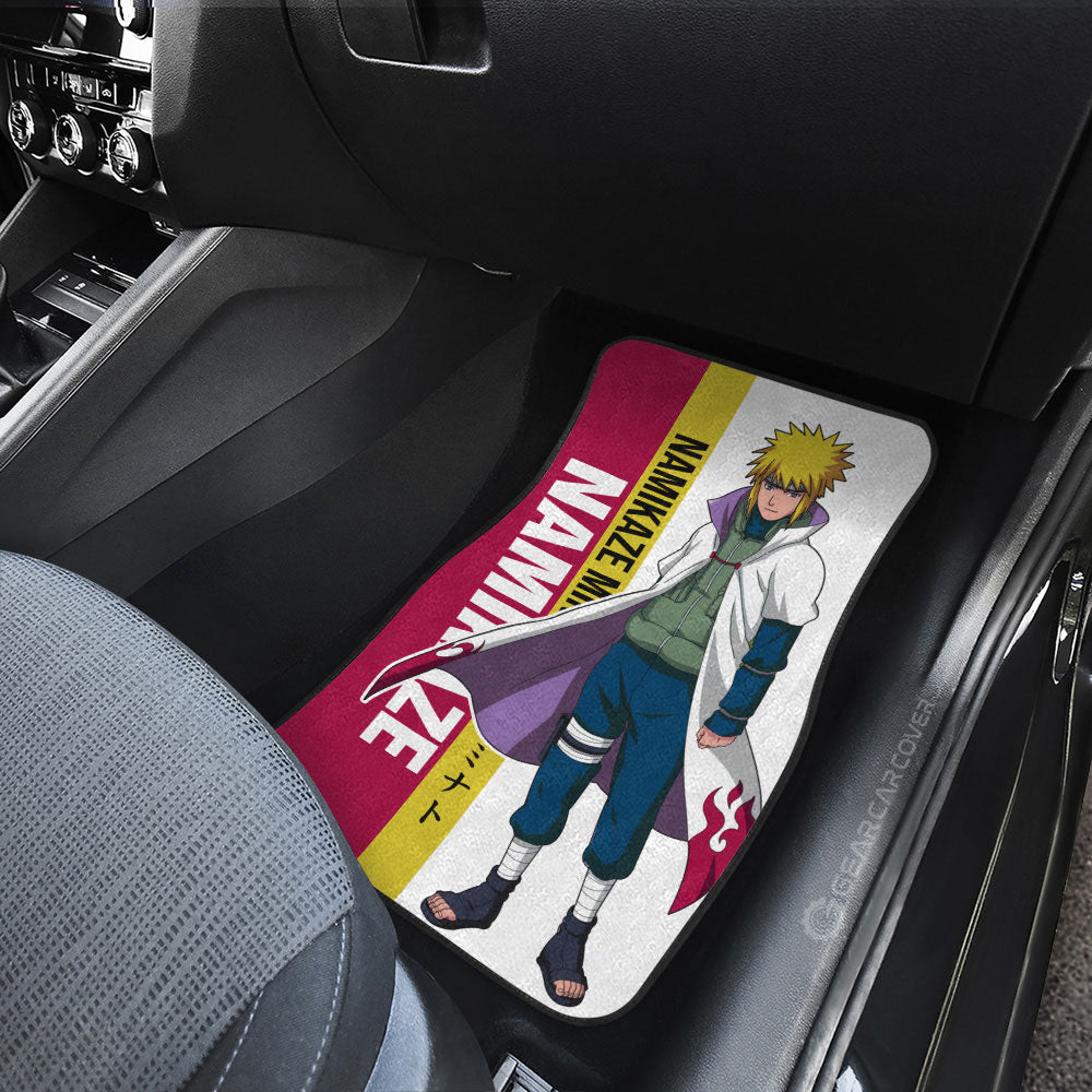 Namikaze Minato Car Floor Mats Custom Naruto Anime Car Accessories Gifts Idea For Fans