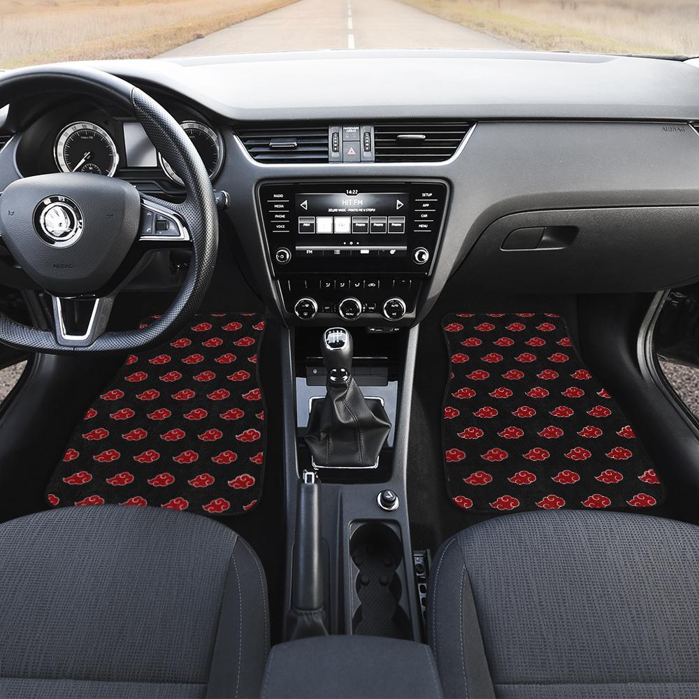 Naruto Akatsuki Cloud Car Floor Mats Custom Anime Car Accessories