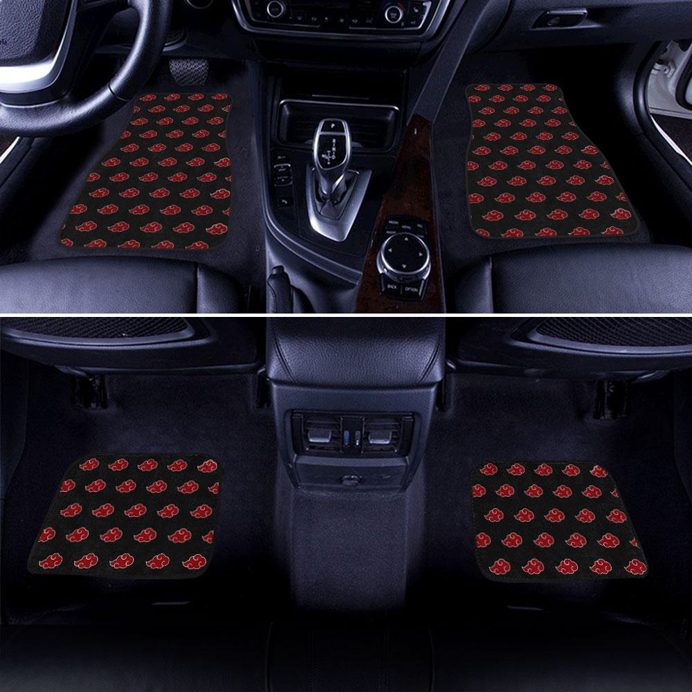 Naruto Akatsuki Cloud Car Floor Mats Custom Anime Car Accessories