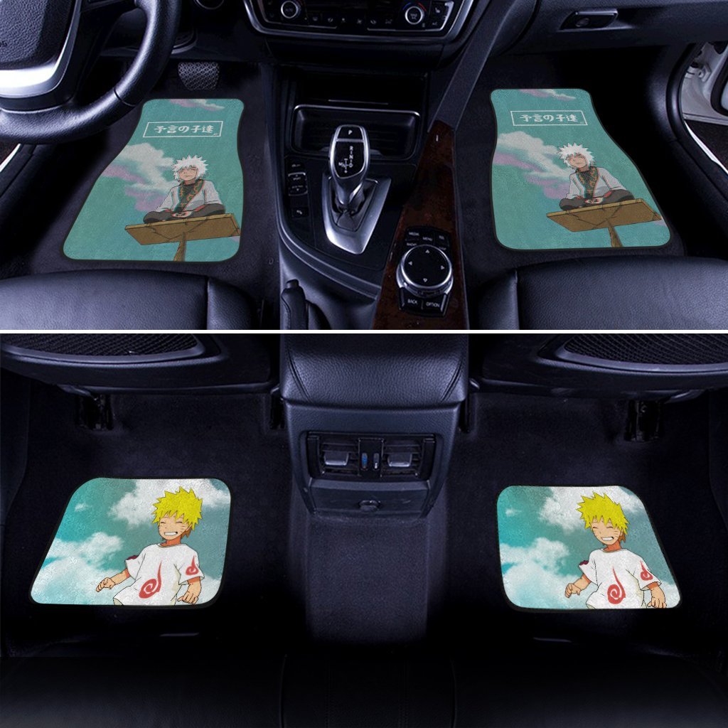 Naruto and Jiraiya Child Car Floor Mats Custom Anime Naruto Accessories