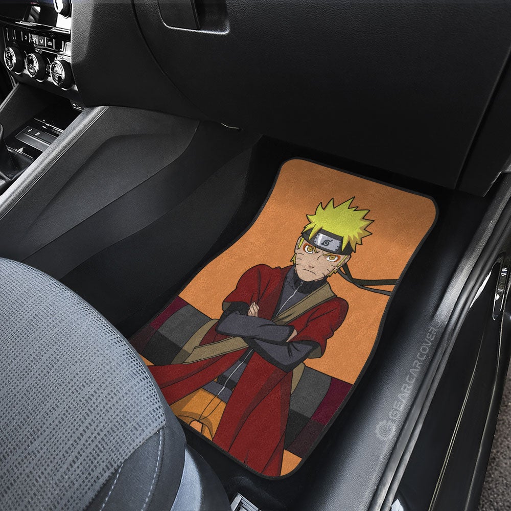 Naruto And Monkey D Luffy Car Floor Mats Custom Main Anime Hero Gifts For Fans