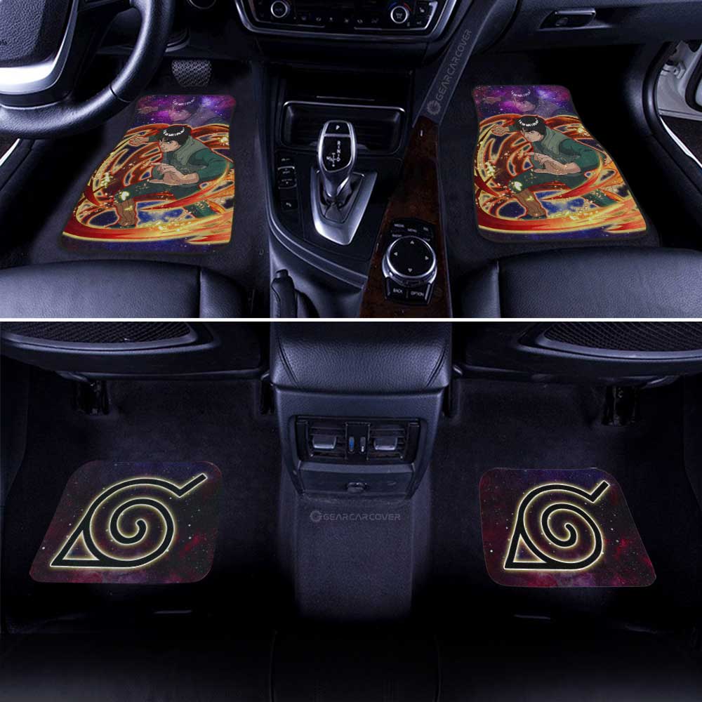 Naruto Anime Car Floor Mats Custom Might Guy Galaxy Style Car Accessories