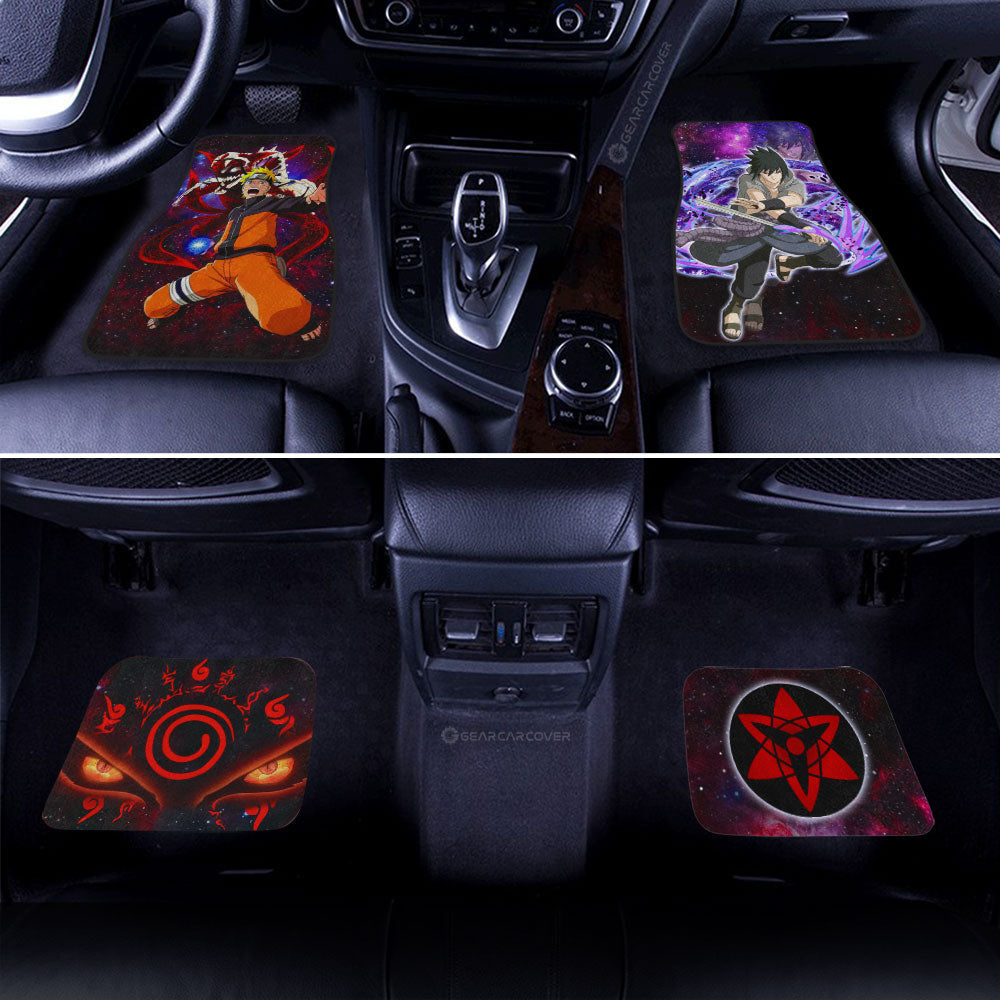 Naruto Anime Car Floor Mats Custom Naruto And Sasuke Galaxy Style Car Accessories