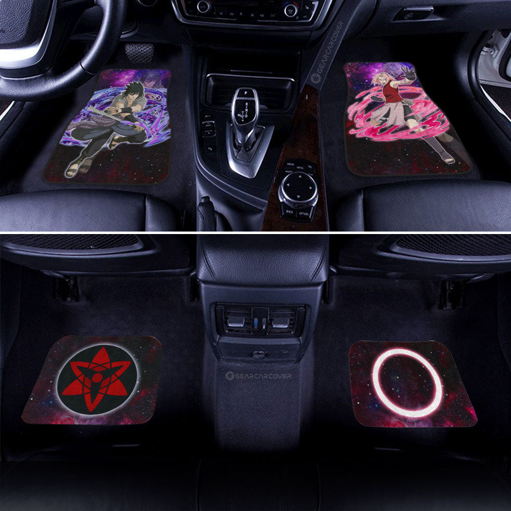 Naruto Anime Car Floor Mats Custom Sasuke And Sakura Galaxy Style Car Accessories