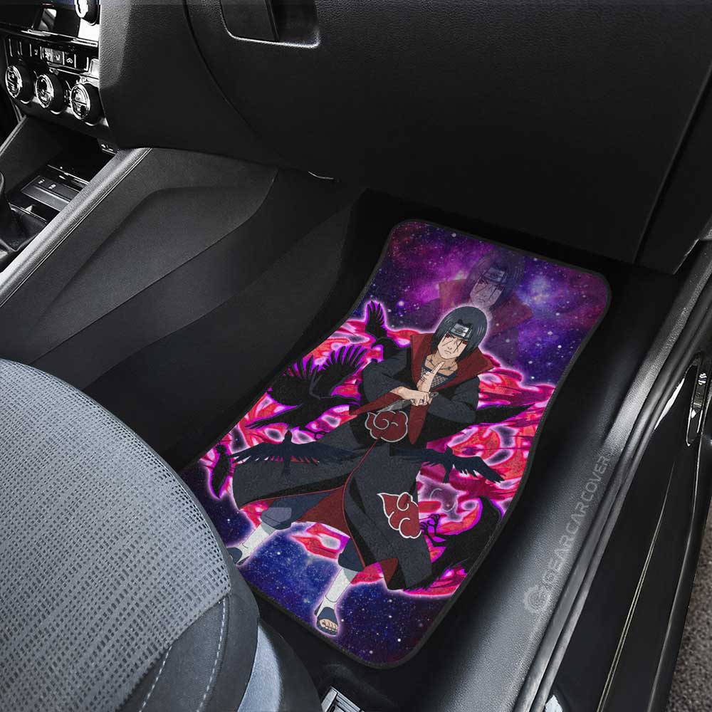 Naruto Anime Car Floor Mats Custom Uchiha Itachi Galaxy Style Car Accessories