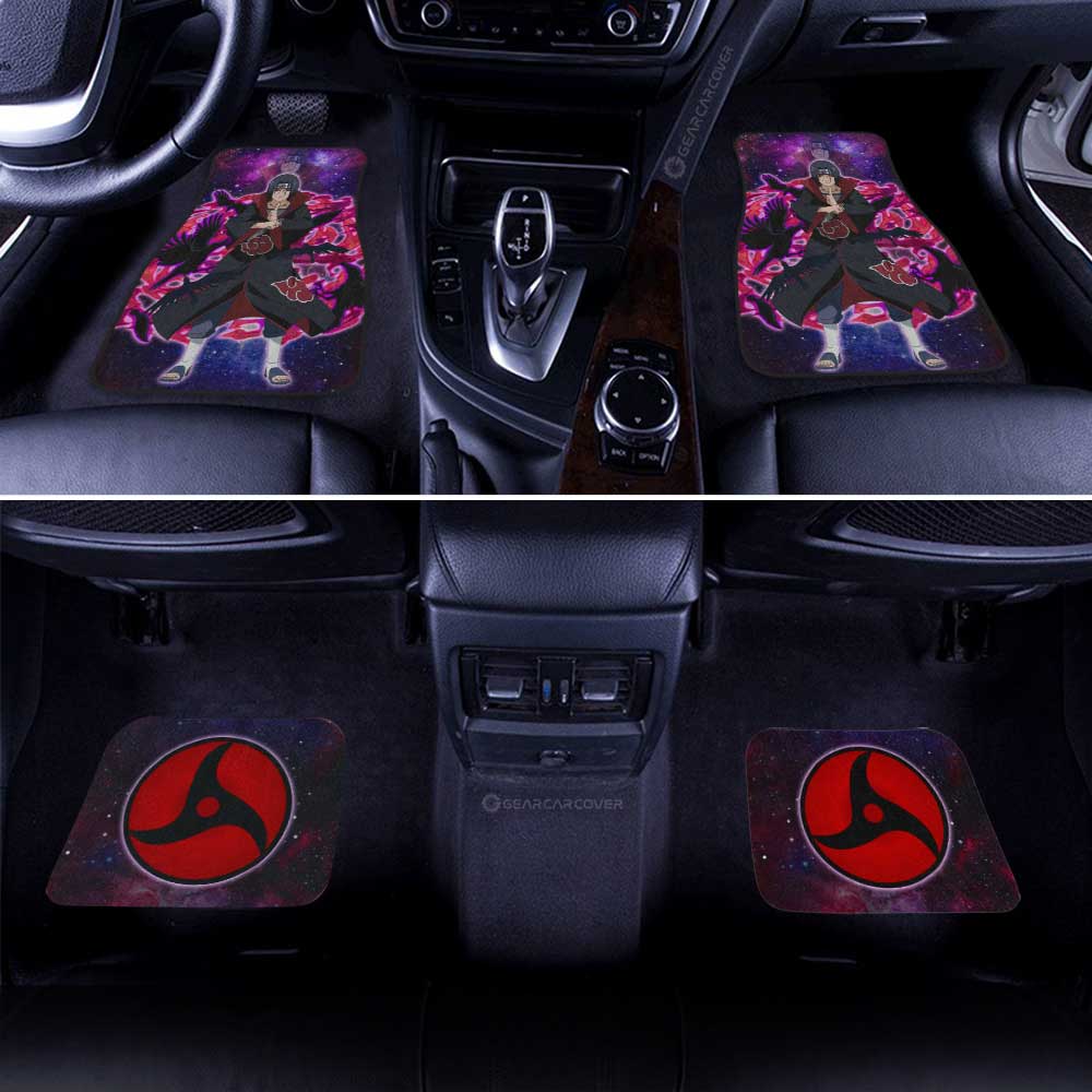 Naruto Anime Car Floor Mats Custom Uchiha Itachi Galaxy Style Car Accessories