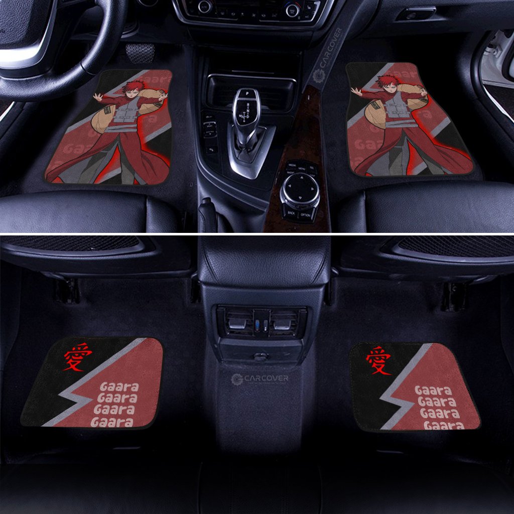 Naruto Anime Gaara Car Floor Mats Custom Car Interior Accessories