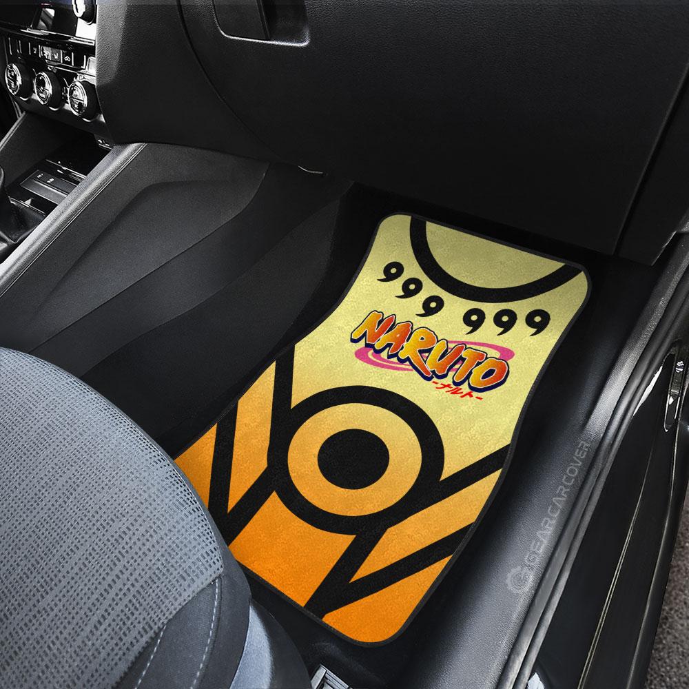 Naruto Kurama Mode Uniform Car Floor Mats Custom Naruto Anime Car Interior Accessories