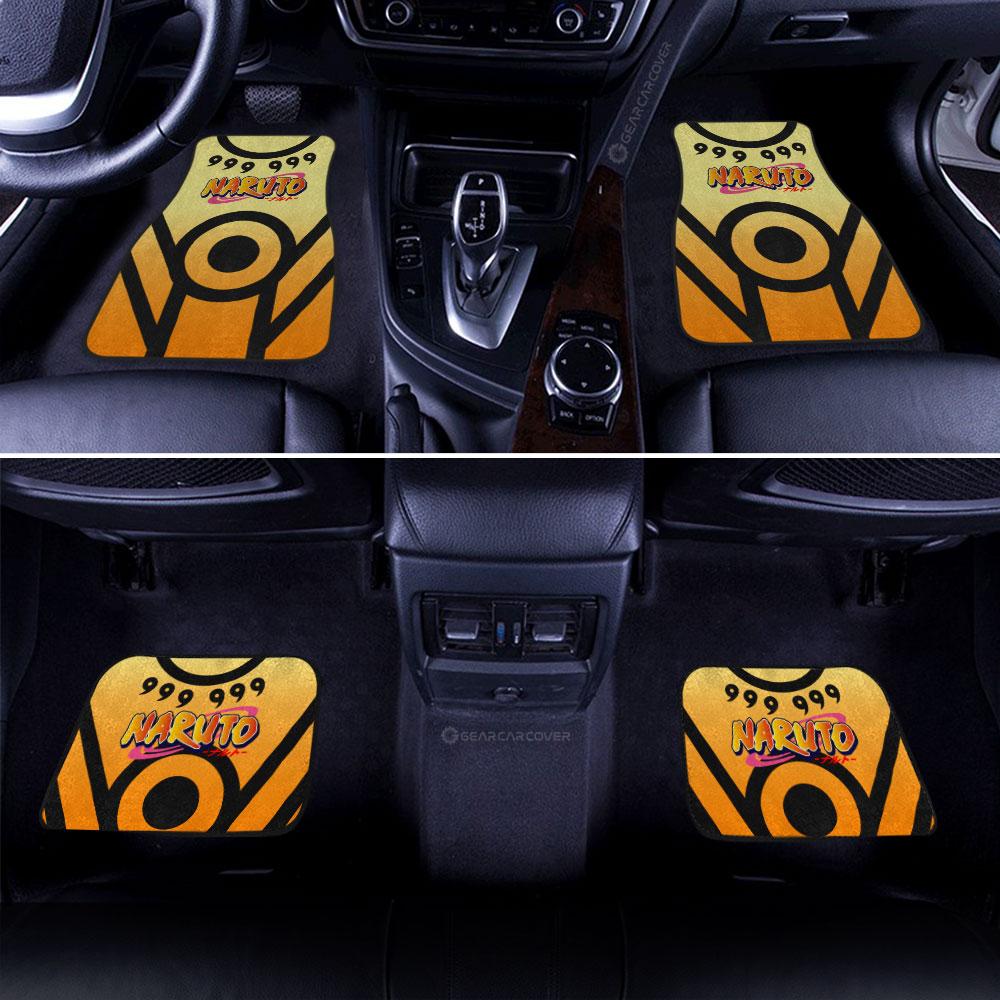 Naruto Kurama Mode Uniform Car Floor Mats Custom Naruto Anime Car Interior Accessories