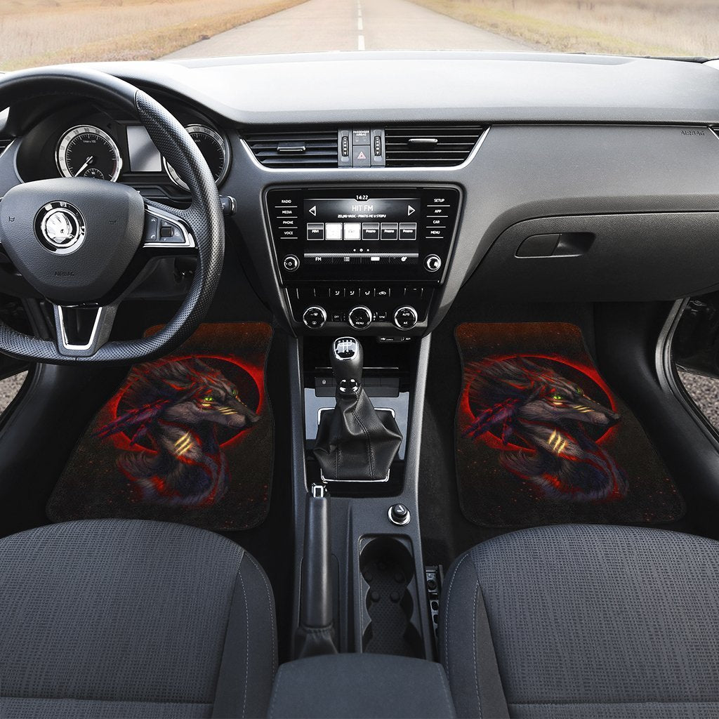 Native American Wolf Dreamcatcher Car Floor Mats