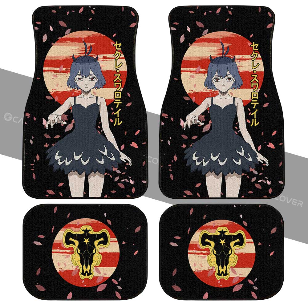 Nero Car Floor Mats Custom Black Clover Anime Car Interior Accessories