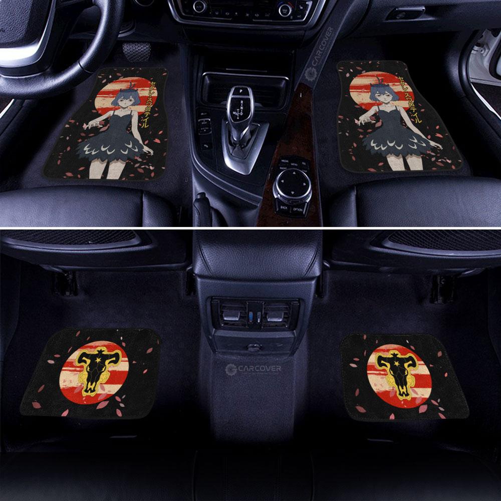 Nero Car Floor Mats Custom Black Clover Anime Car Interior Accessories