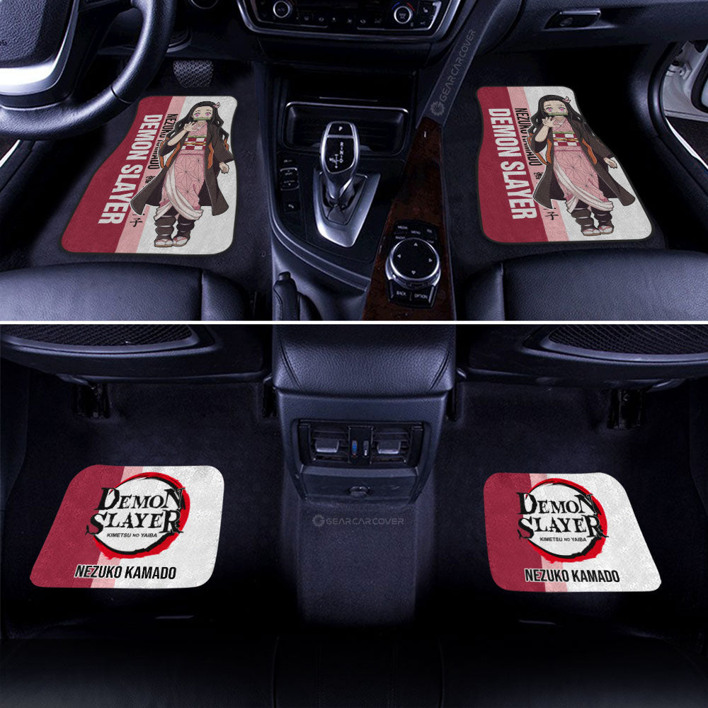 Nezuko Kamado Car Floor Mats Custom Demon Slayer Car Accessories For Anime Fans