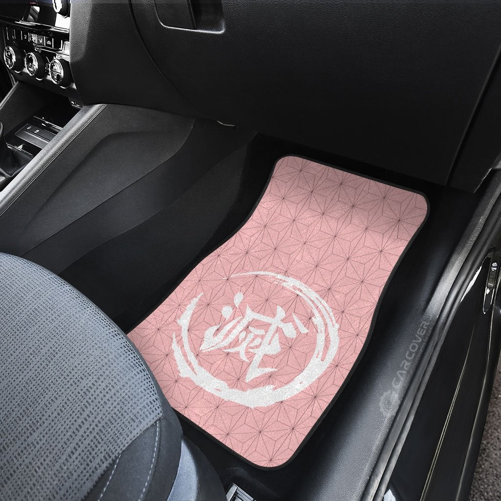 Nezuko Uniform Car Floor Mats Custom Demon Slayer Anime Car Accessories