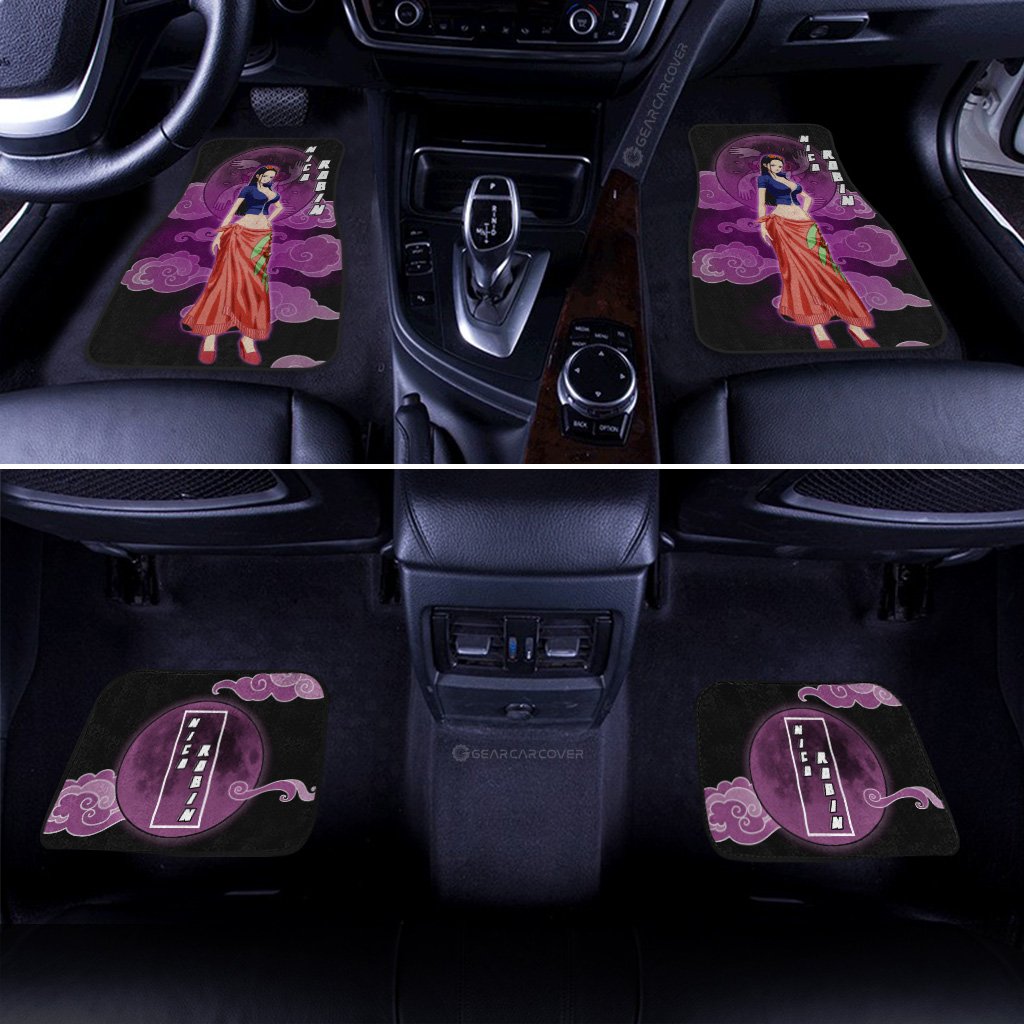 Nico Robin Car Floor Mats Custom Anime One Piece Car Accessories Gifts For Anime Fans