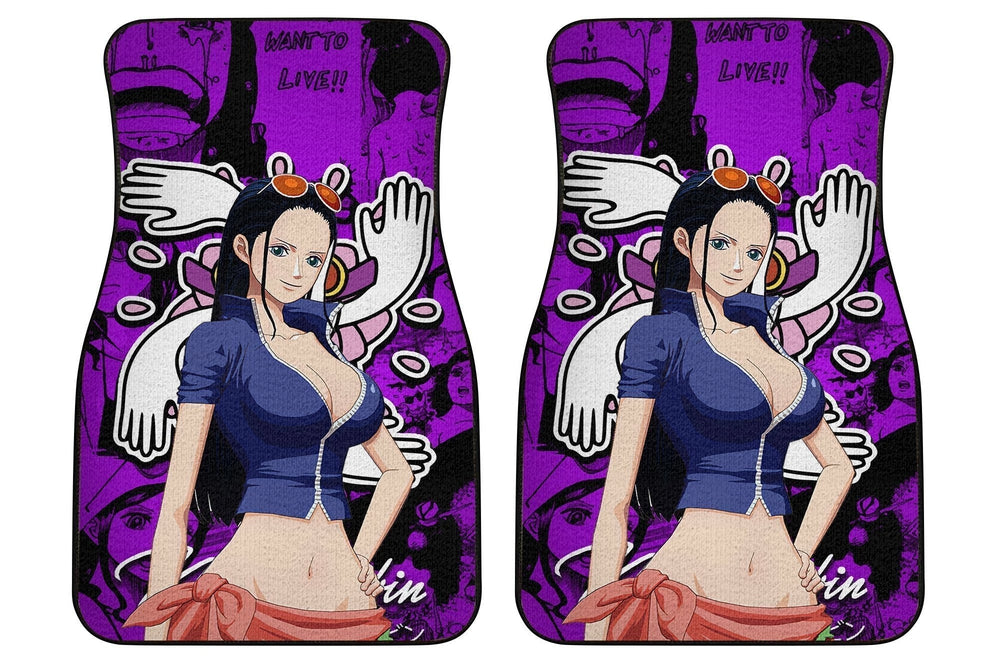 Nico Robin Car Floor Mats Custom One Piece Anime Car Accessories