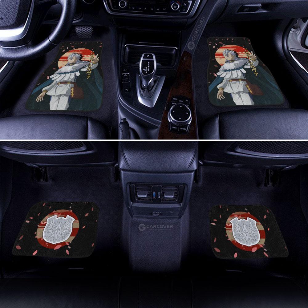 Nozel Silva Car Floor Mats Custom Black Clover Anime Car Accessories