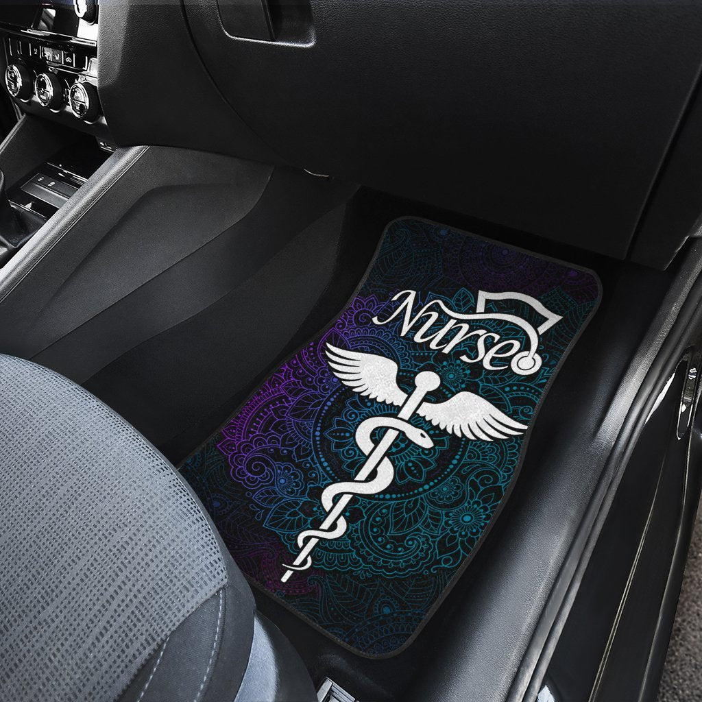 Nurse Car Floor Mats Custom Mandala Car Accessories Gifts Idea