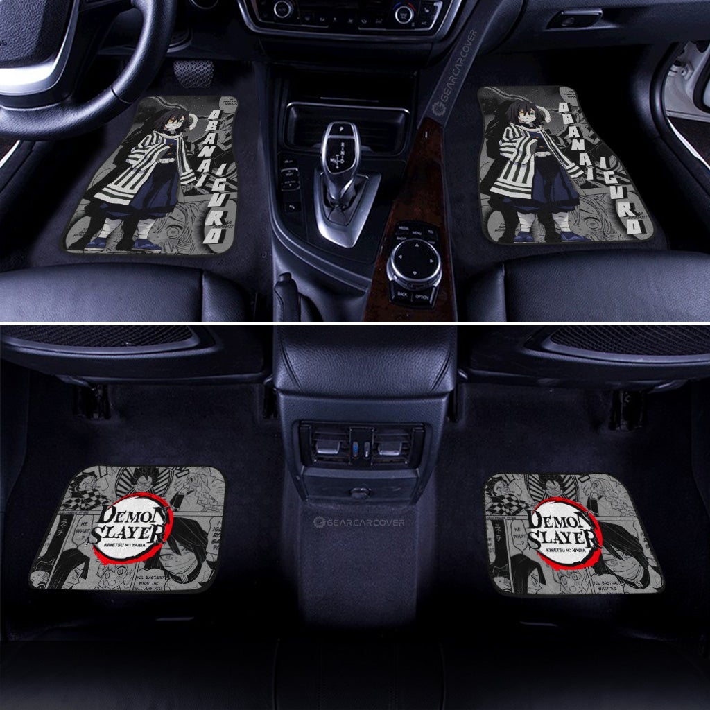 Obanai Iguro Car Floor Mats Custom Demon Slayer Anime Mix Manga Gifts For Fans
