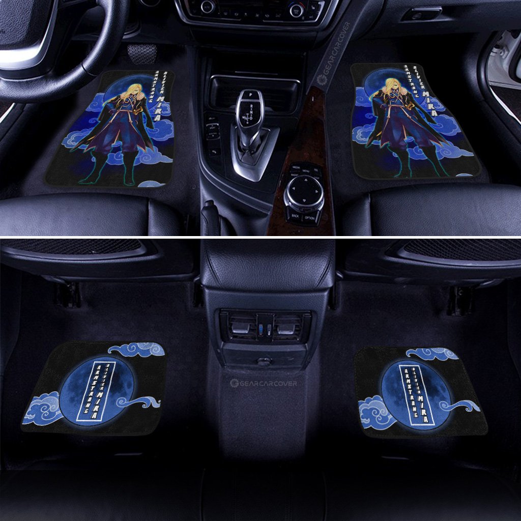 Olivier Mira Armstrong Car Floor Mats Custom Fullmetal Alchemist Anime Car Interior Accessories