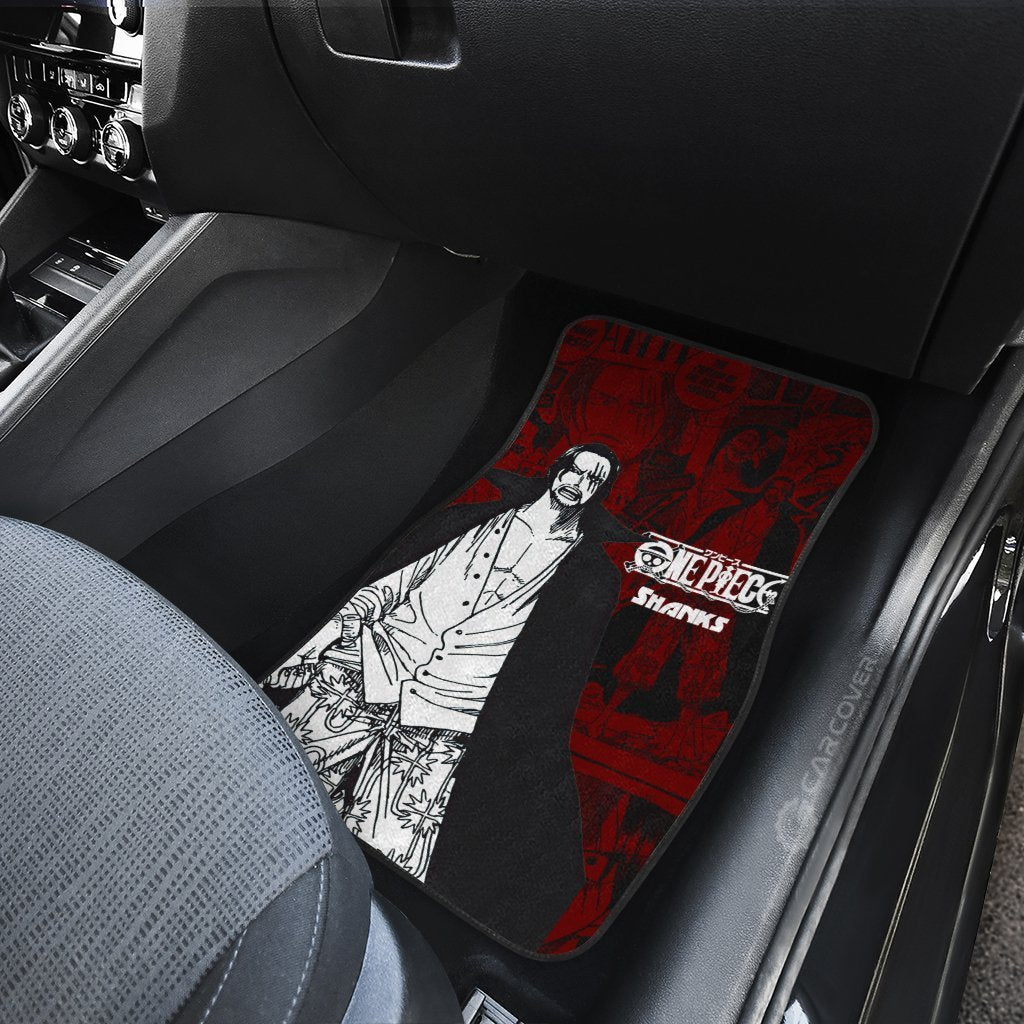 One Piece Shanks Car Floor Mats Custom Anime Mix Manga Car Interior Accessories