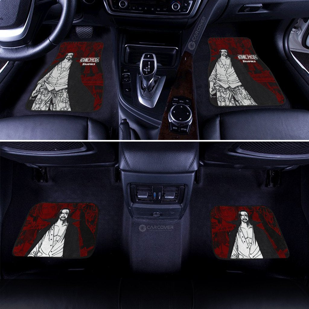 One Piece Shanks Car Floor Mats Custom Anime Mix Manga Car Interior Accessories