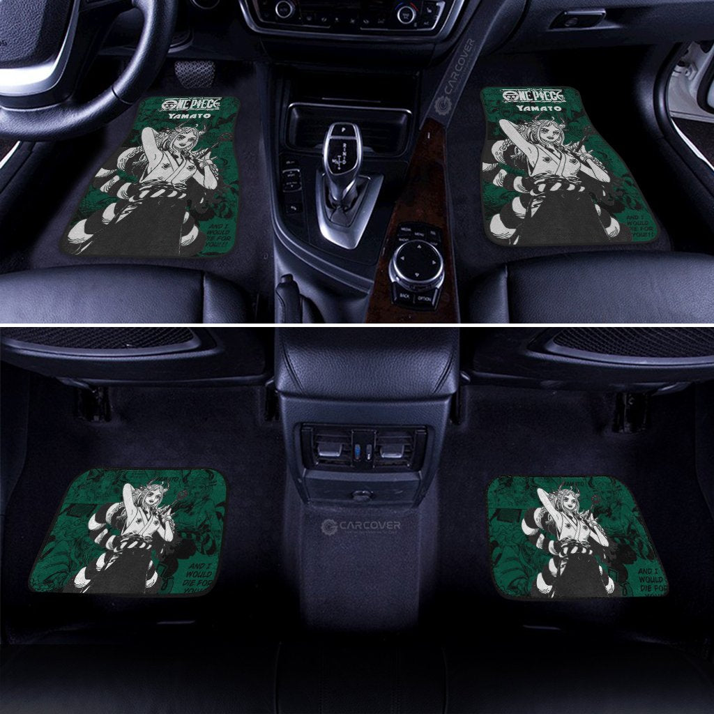 One Piece Yamato Car Floor Mats Custom Anime Mix Manga Car Interior Accessories