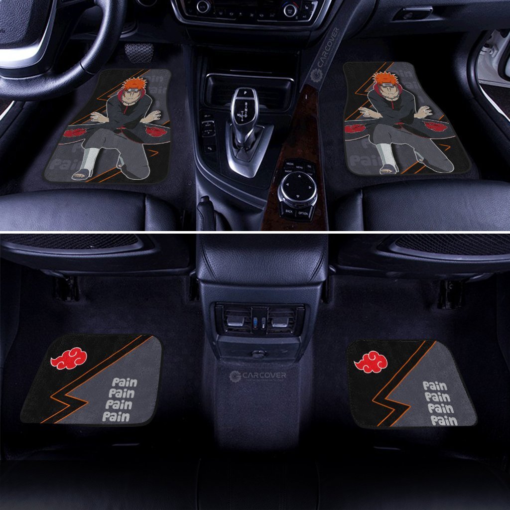 Pain Akatsuki Car Floor Mats Custom Naruto Anime Car Accessories