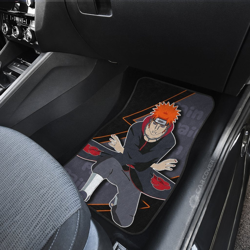 Pain Akatsuki Car Floor Mats Custom Naruto Anime Car Accessories