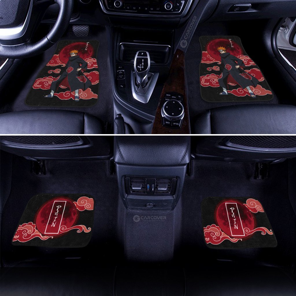 Pain Akatsuki Car Floor Mats Custom Naruto Anime Custom Car Accessories