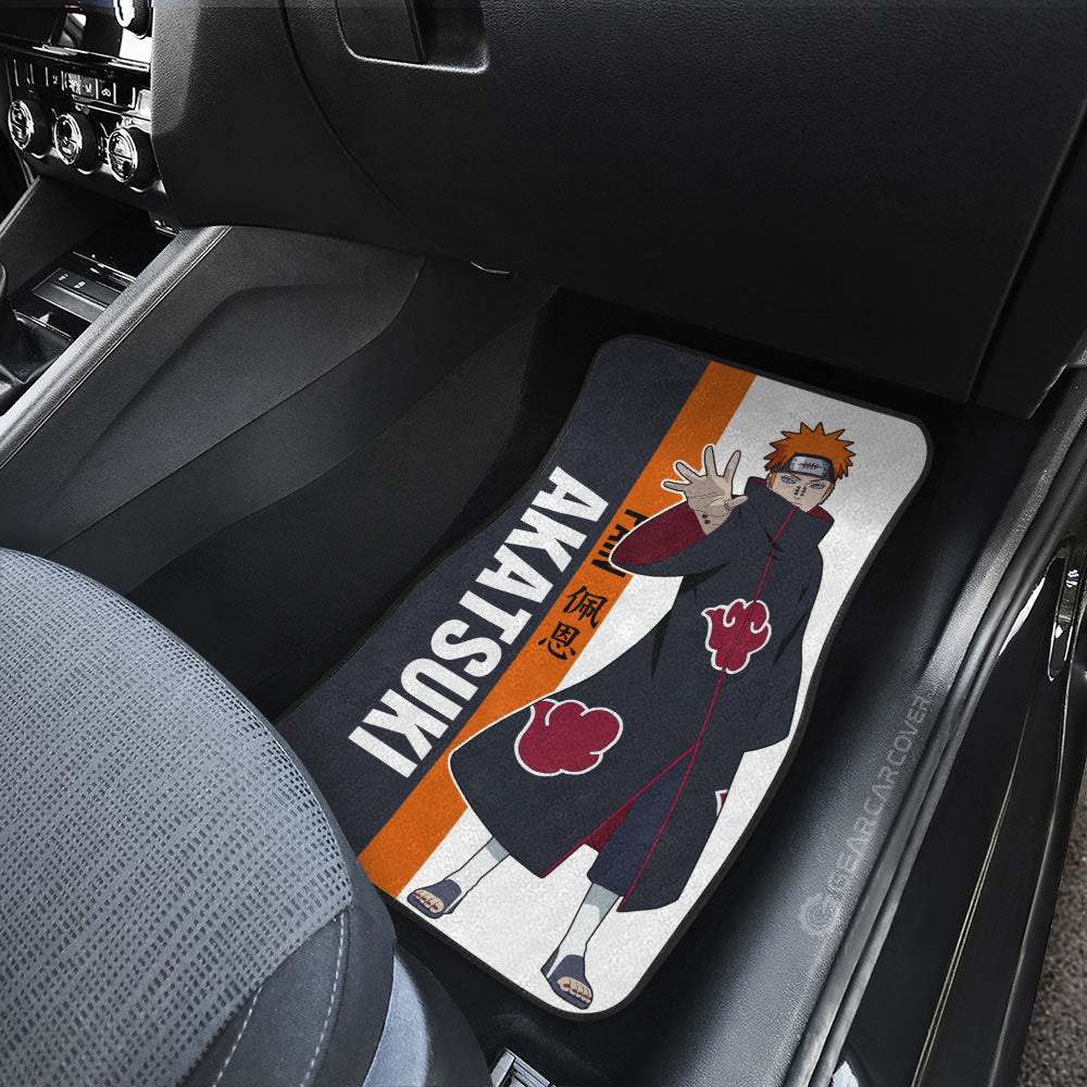 Pain And Konan Car Floor Mats Custom Naruto Anime Car Accessories For Fans