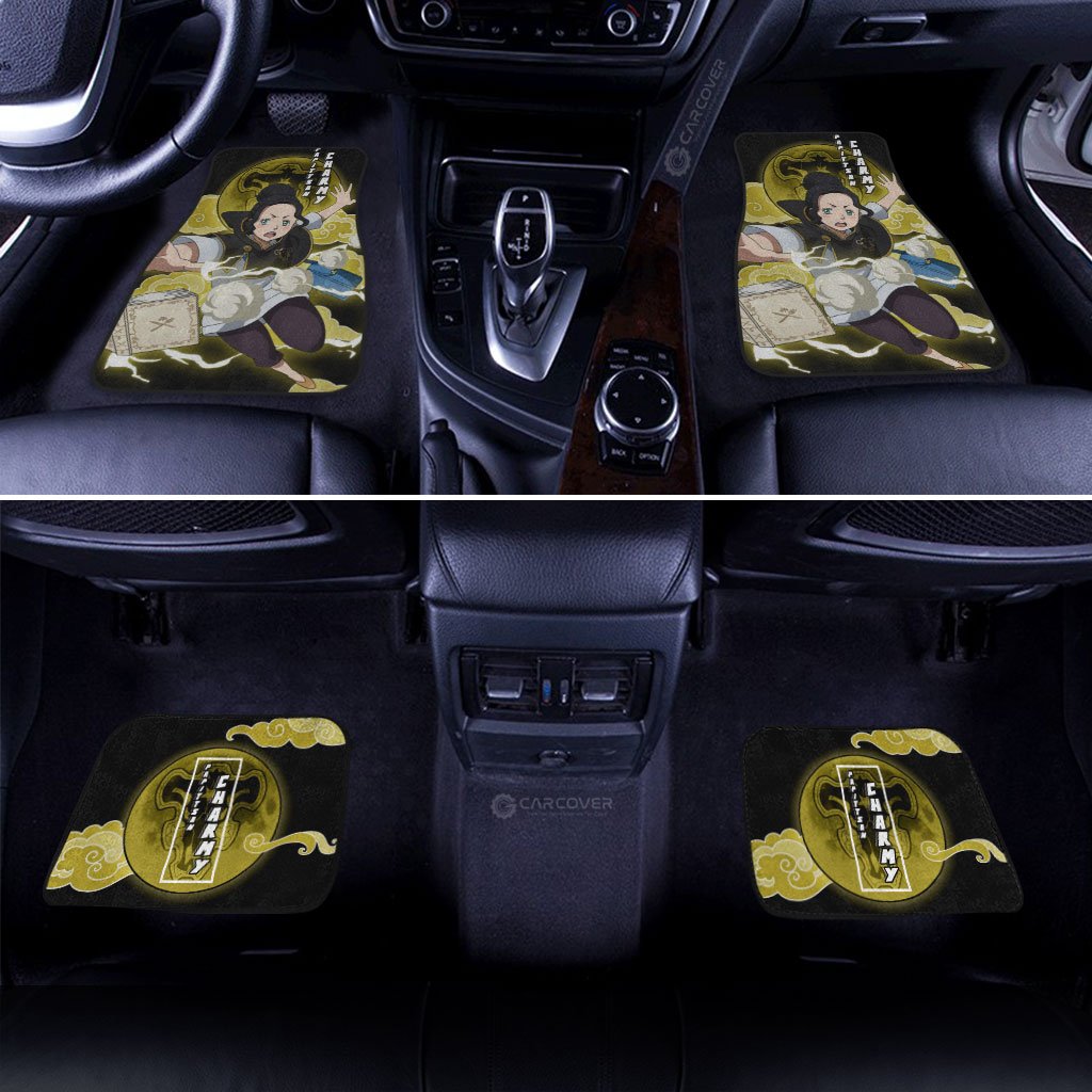 Papittson Charmy Car Floor Mats Custom Black Clover Anime Car Accessories