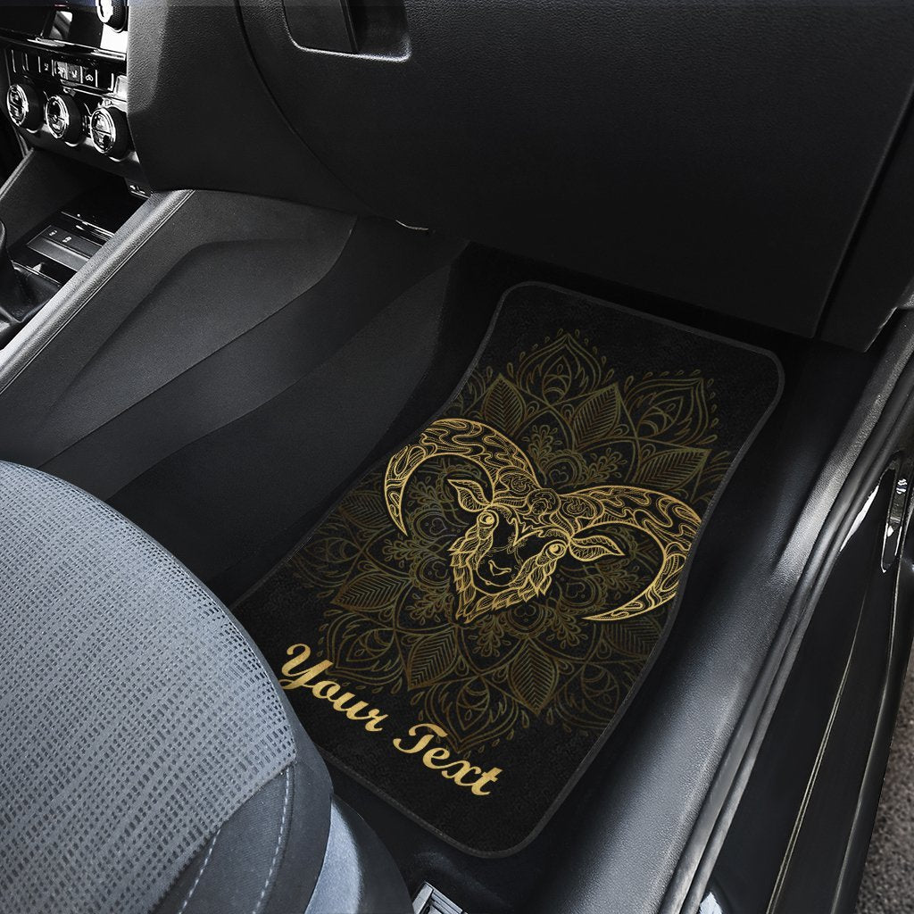 Personalized Aries Car Floor Mats Custom Zodiac Sign Car Accessories