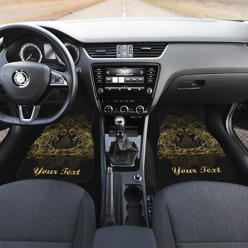Personalized Gemini Car Floor Mats Custom Zodiac Sign Gemini Car Accessories Gifts Idea