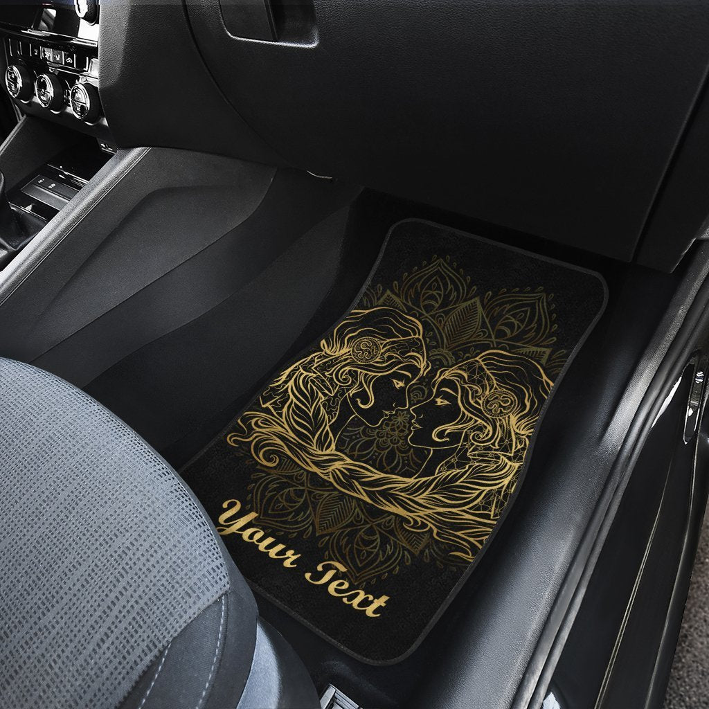 Personalized Gemini Car Floor Mats Custom Zodiac Sign Gemini Car Accessories Gifts Idea