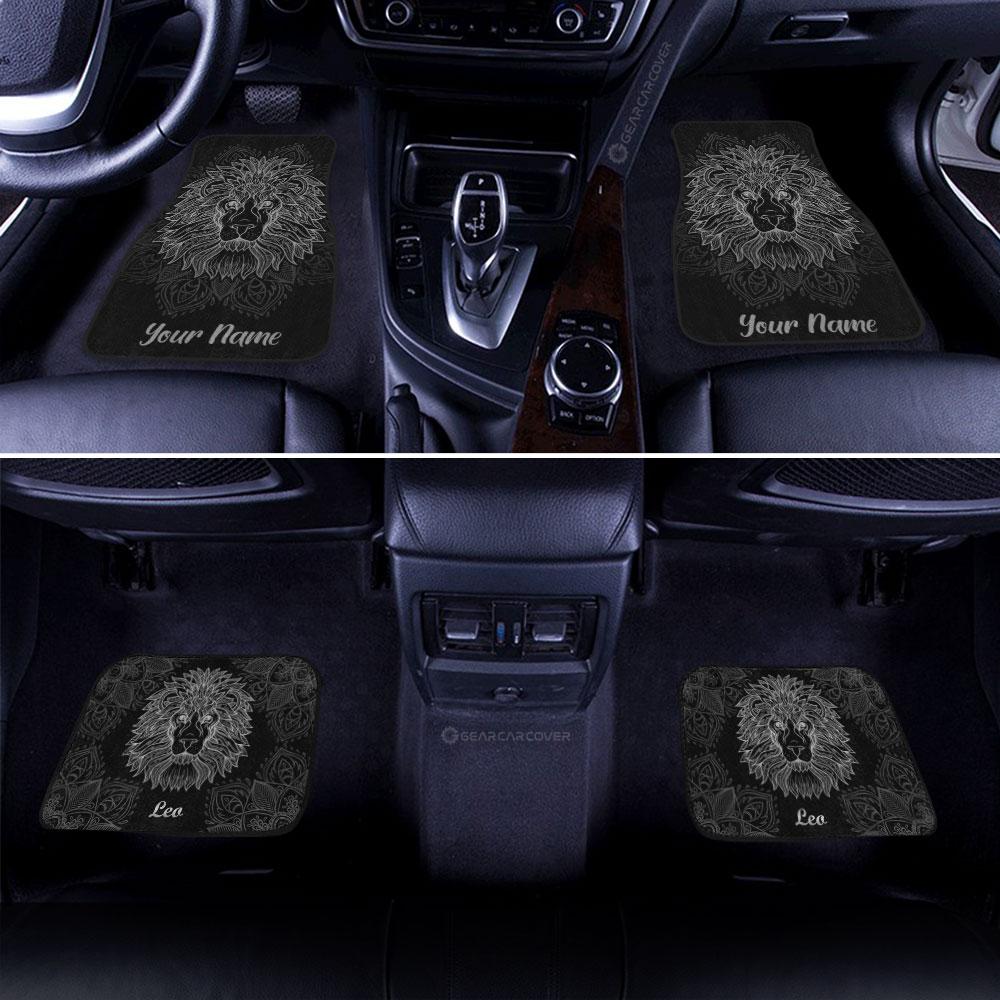 Personalized Leo Car Floor Mats Customize Name Zodiac Car Accessories