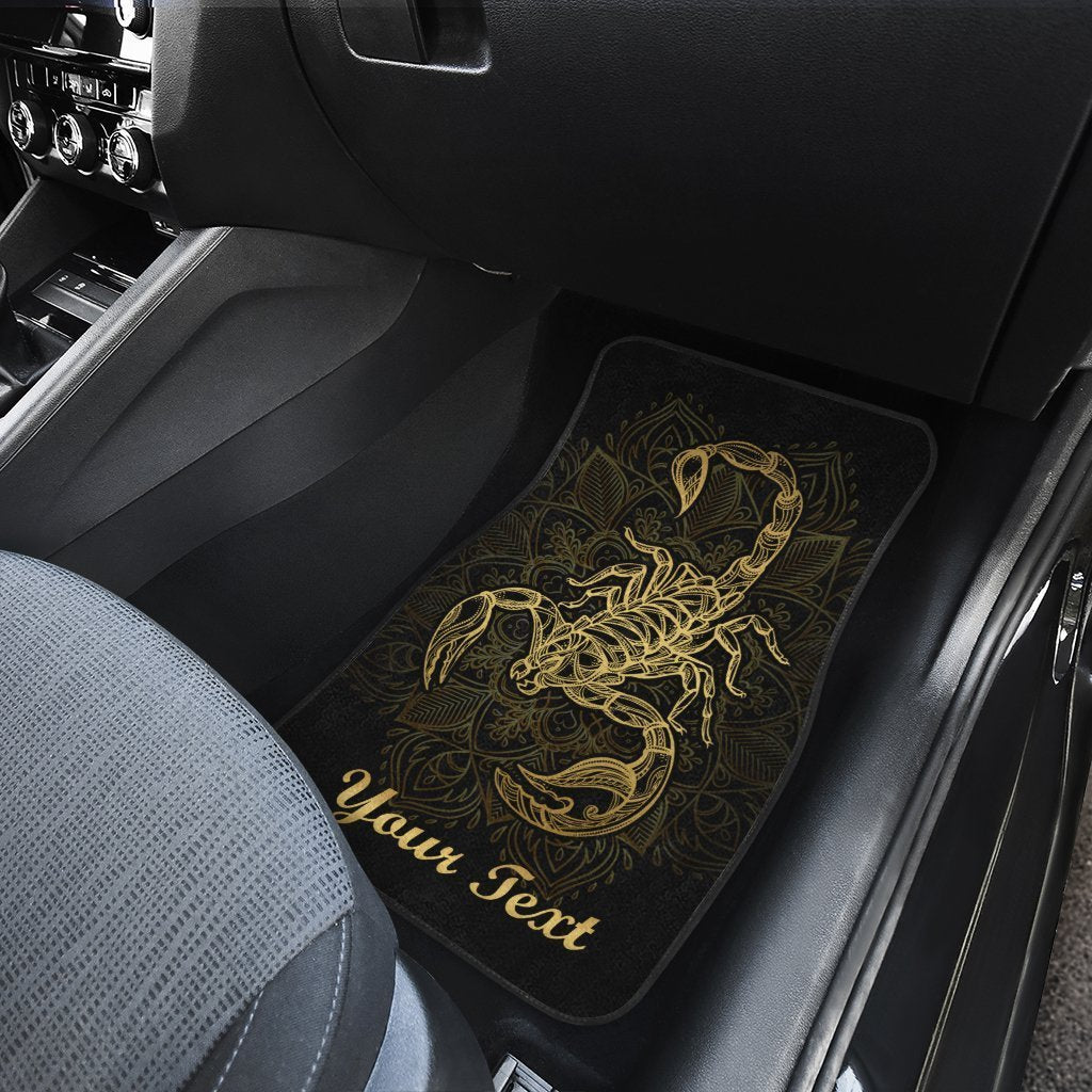 Personalized Scorpio Car Floor Mats Custom Zodiac Sign Scorpio Car Accessories Gifts Idea