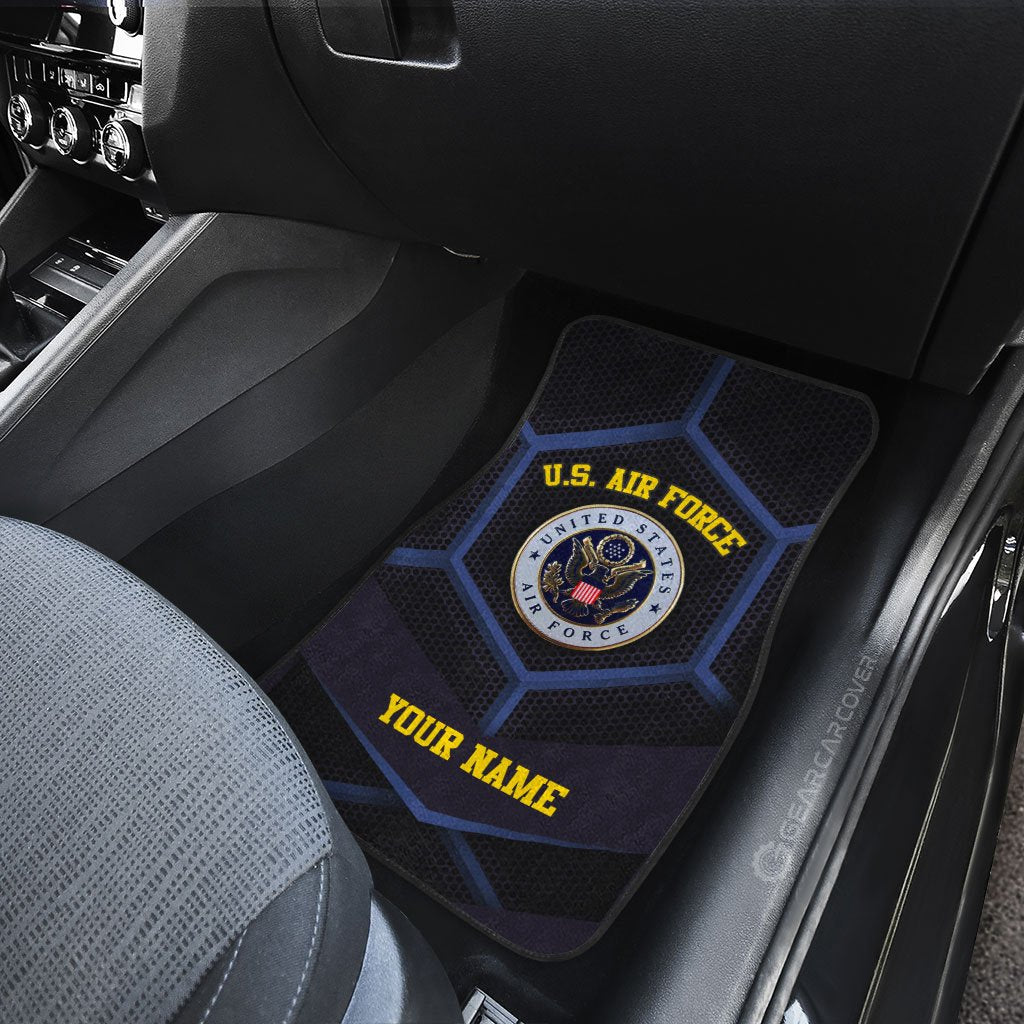 Personalized U.S. Air Force Military Car Floor Mats Custom Name Car Accessories