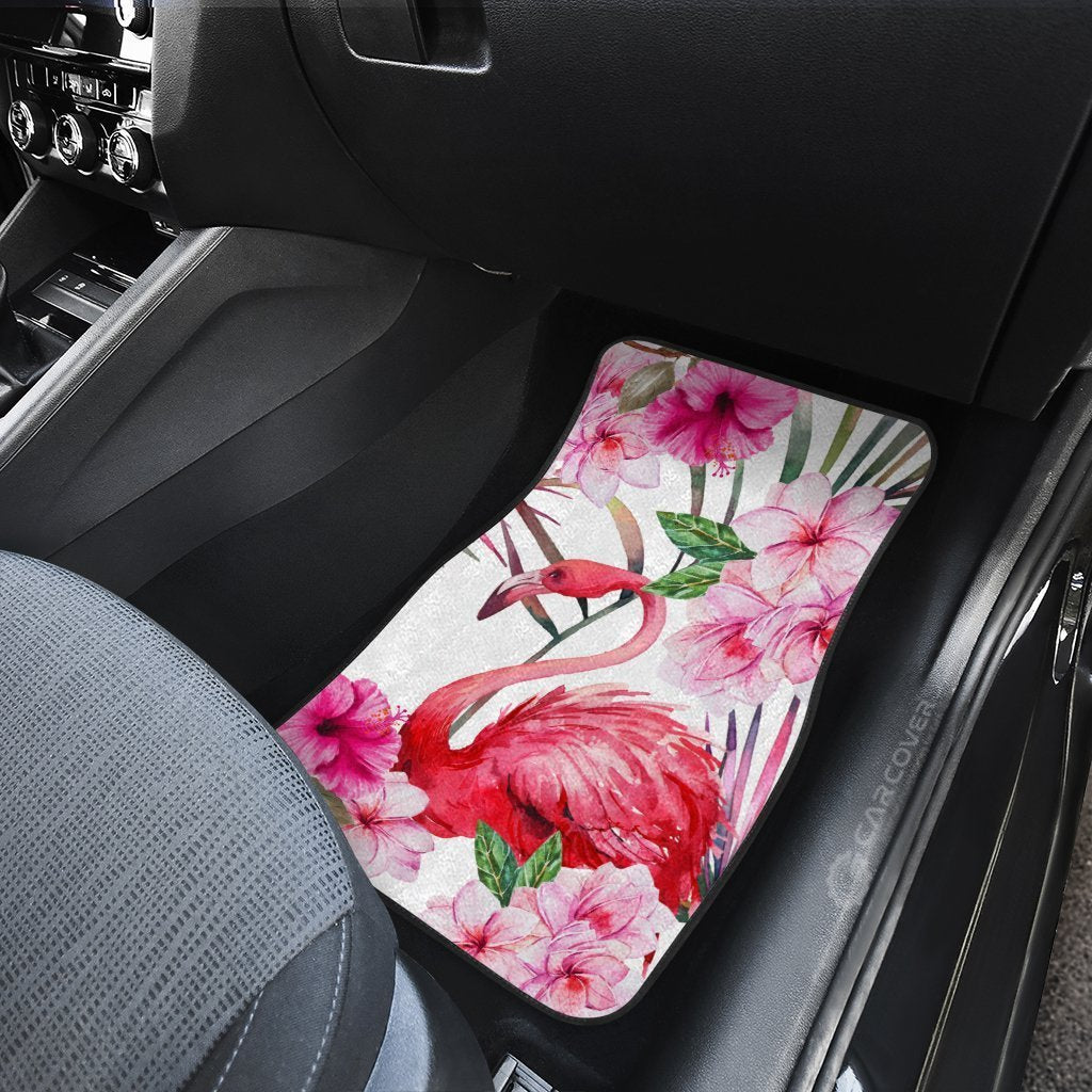 Pink Flamingo Car Floor Mats Custom Beautiful Car Interior Accessories