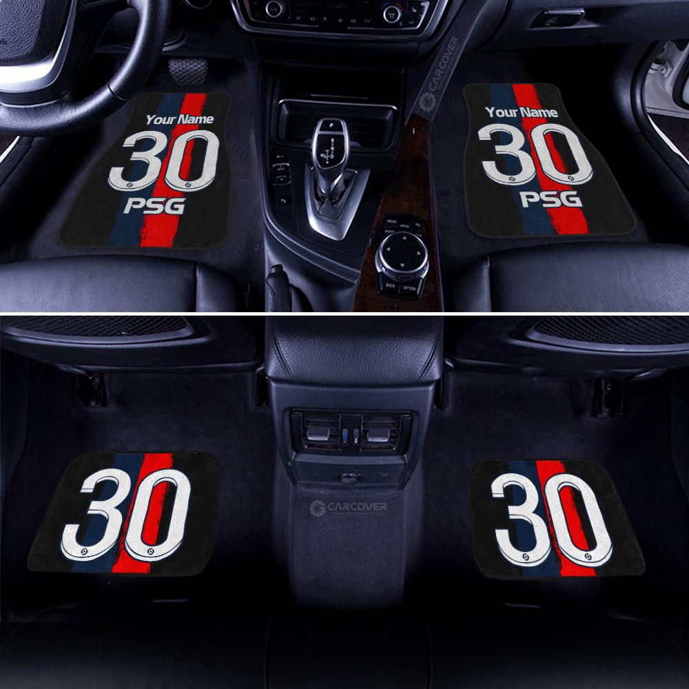 PSG Car Floor Mats Custom Name 30 Gifts Idea For Fan
