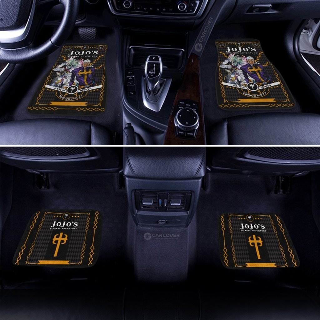 Pucci Car Floor Mats Custom JoJo's Bizarre Anime Car Interior Accessories