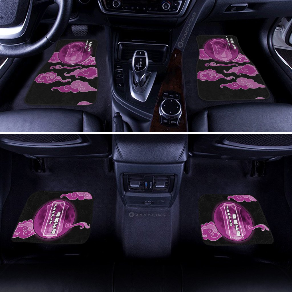Purple Orca Car Floor Mats Custom Anime Black Clover Car Interior Accessories