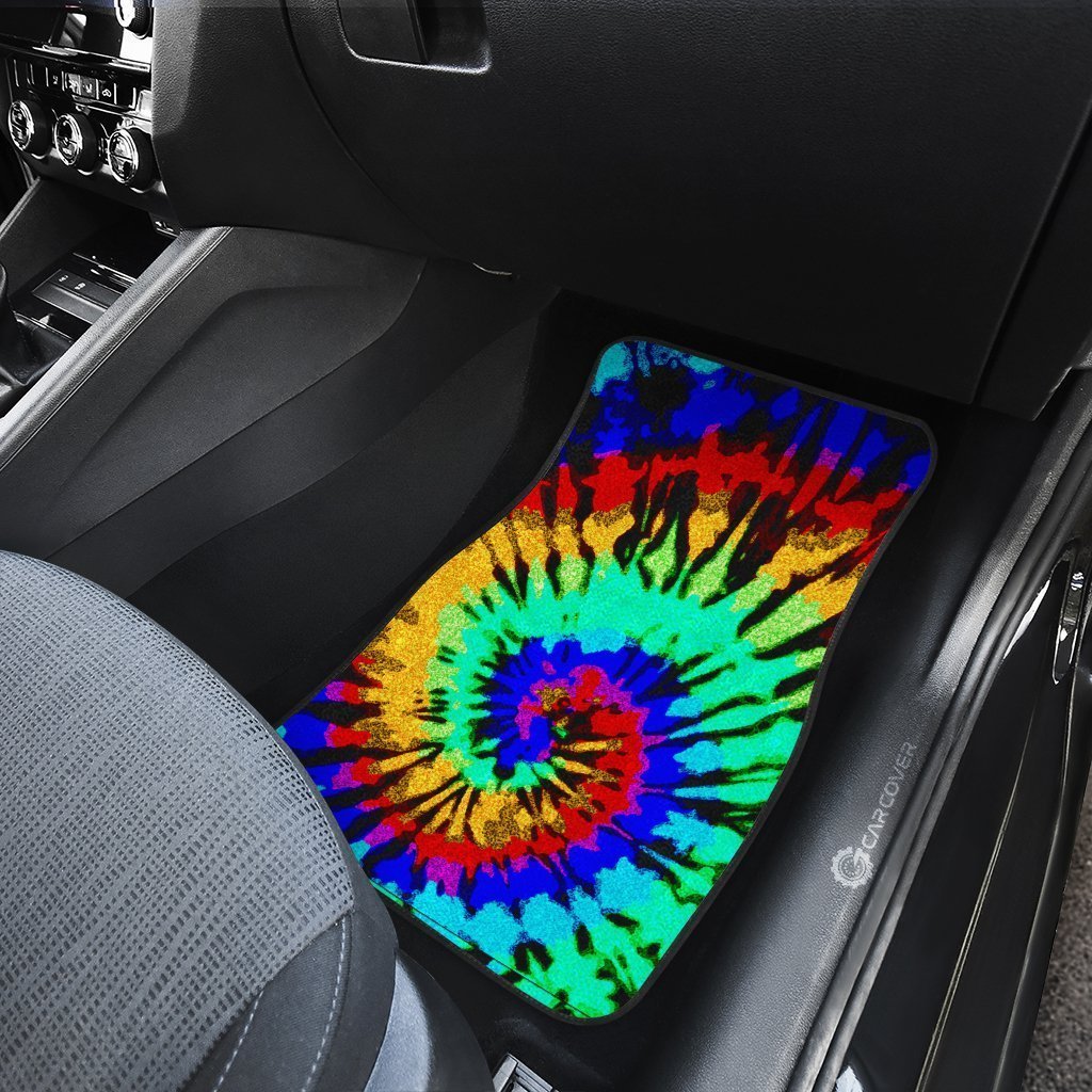 Reserve Tie Dye Car Floor Mats Custom Hippie Car Accessories