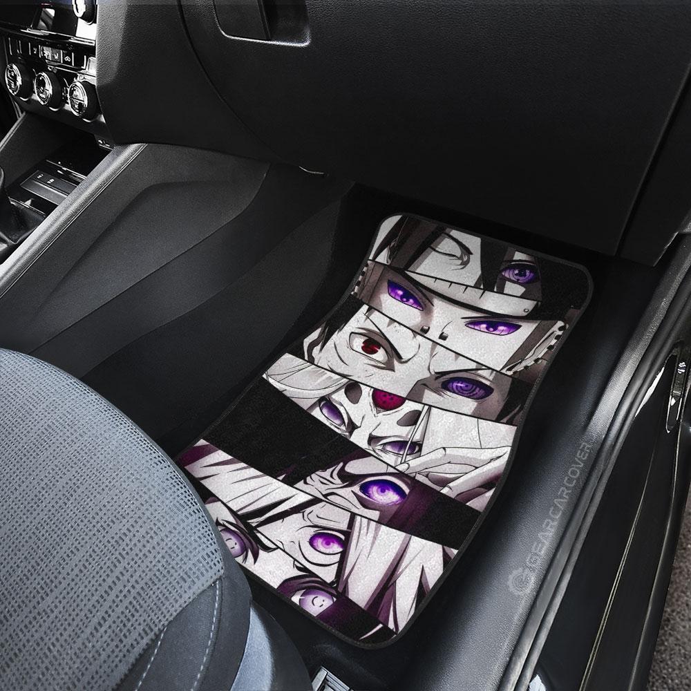 Rinnegan Eyes Car Floor Mats Custom Naruto Anime Car Accessories