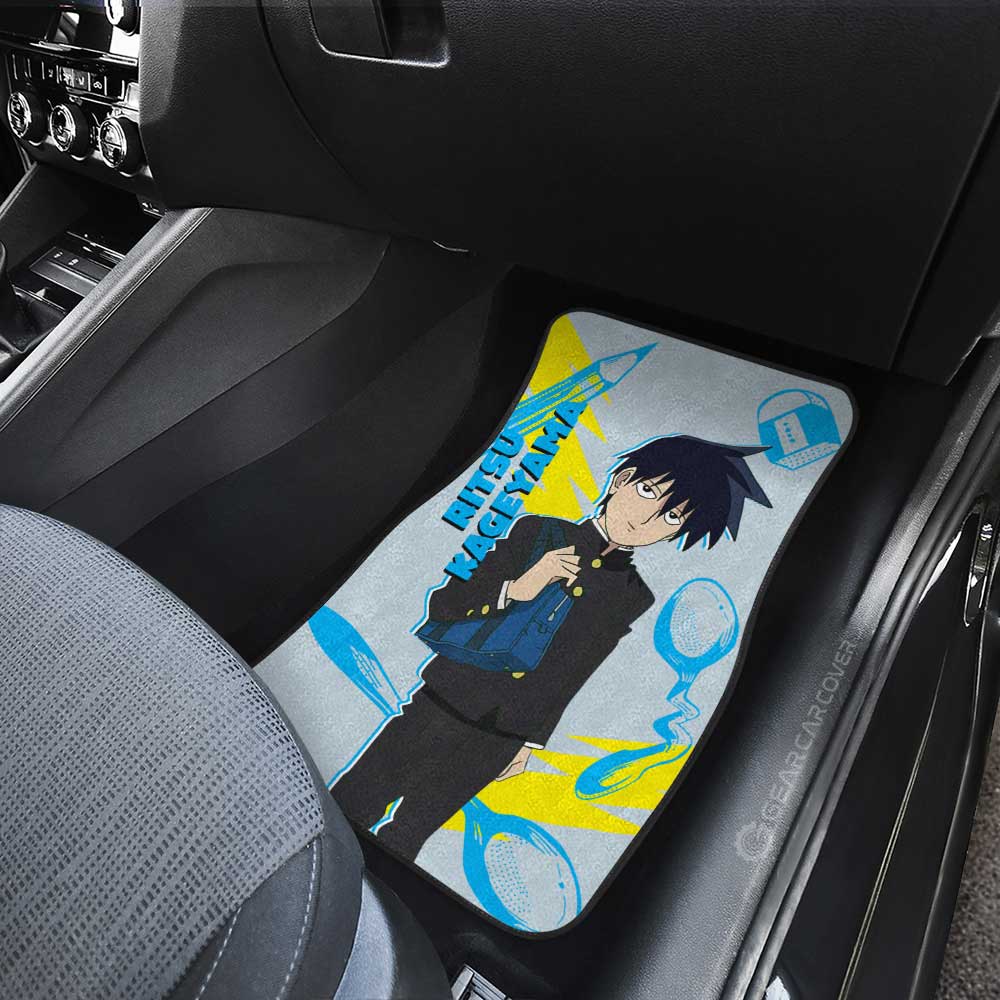 Ritsu Kageyama Car Floor Mats Custom Mob Psycho 100 Anime Car Accessories