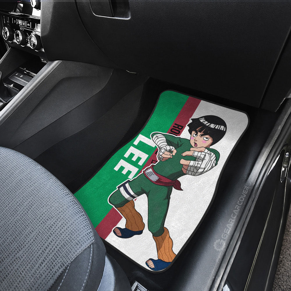 Rock Lee Car Floor Mats Custom Naruto Anime Car Accessories Gifts Idea For Fans