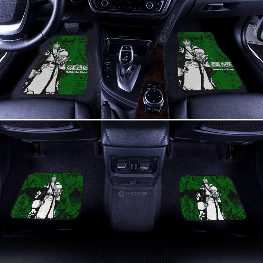 Roronoa Zoro Car Floor Mats Custom Anime Mix Manga Wano One Piece Car Accessories
